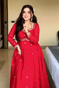 FANCY HEAVY GEORGETTE SEQUENCE WORK GOWN