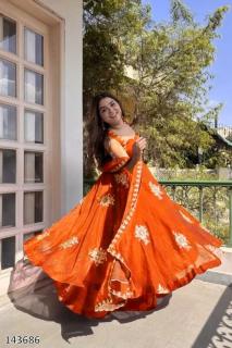 WEDDING PARTY WEAR DESIGNER GOWN SUIT
