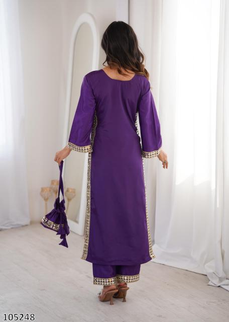 Women’s Designer Kurta Set with Elegant Embroidery & Straight Pants