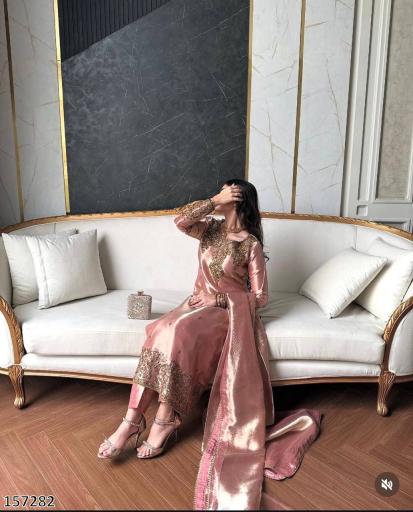 JIMMY SILK PARTY WEAR DESIGNER SUIT