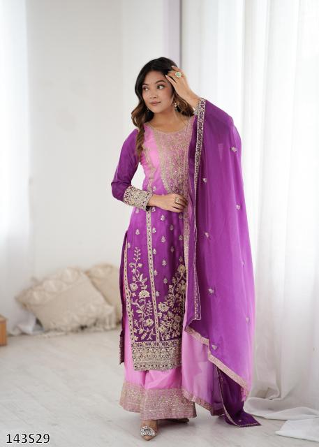 MAL CHANDERI SILK SALWAR SUITS