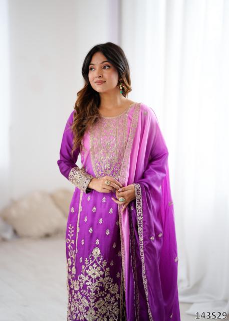 MAL CHANDERI SILK SALWAR SUITS