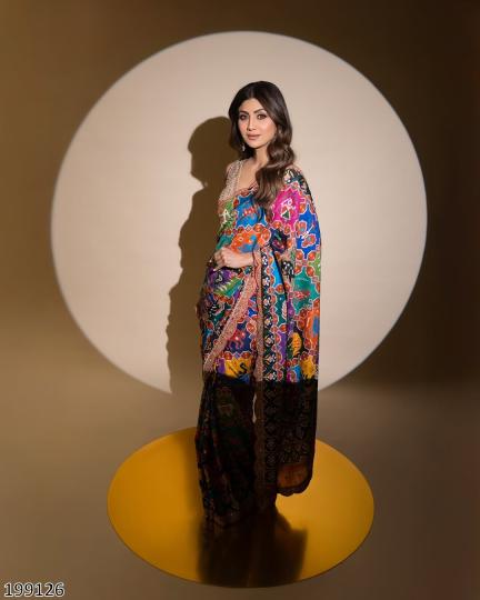 LATEST DESIGNER HYDRABADI PATOLA SAREE
