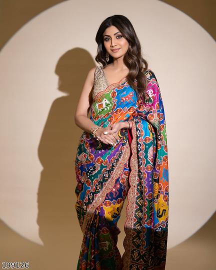 LATEST DESIGNER HYDRABADI PATOLA SAREE