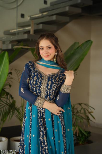 WEDDING EXCLUSIVE DESIGNER LONG GOWN DUPATTA