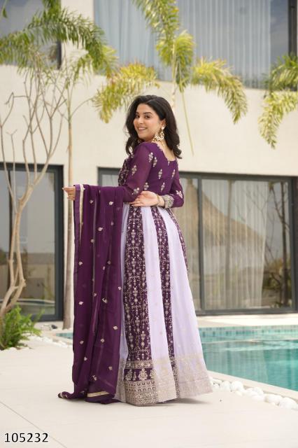 WEDDING EXCLUSIVE DESIGNER LONG GOWN DUPATTA