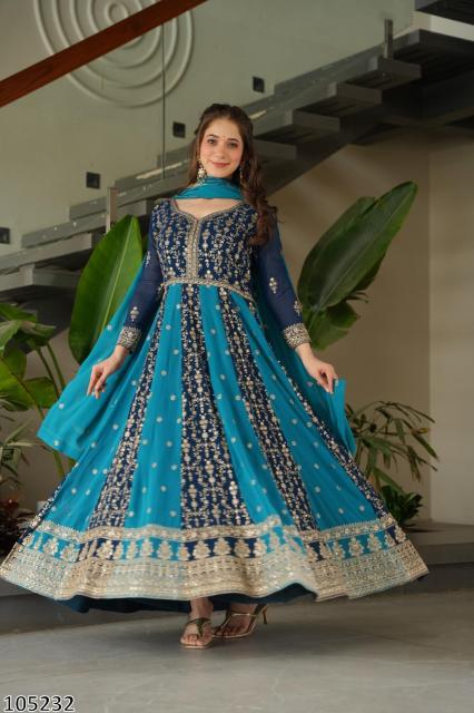 WEDDING EXCLUSIVE DESIGNER LONG GOWN DUPATTA