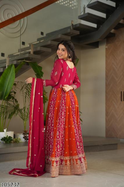 WEDDING EXCLUSIVE DESIGNER LONG GOWN DUPATTA