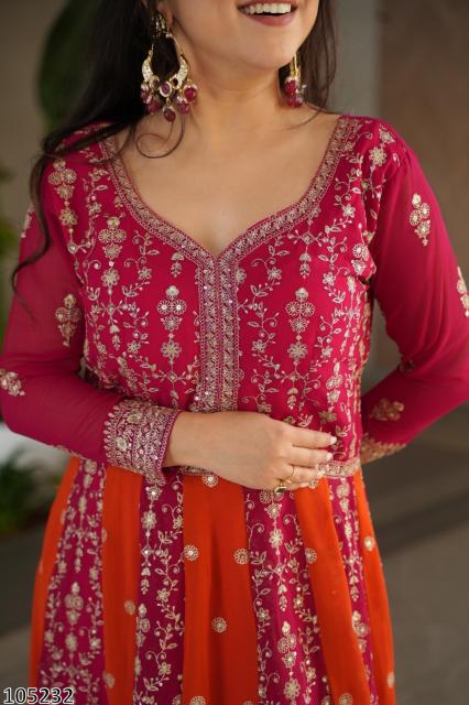 WEDDING EXCLUSIVE DESIGNER LONG GOWN DUPATTA