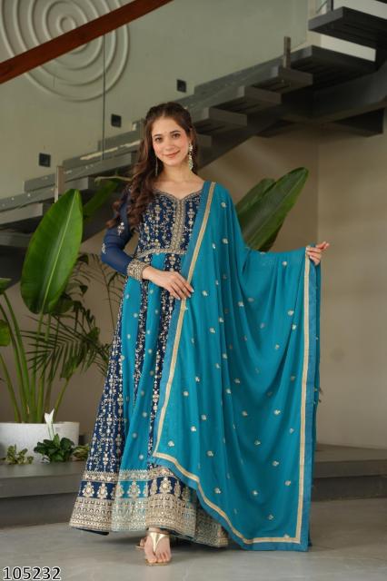 WEDDING EXCLUSIVE DESIGNER LONG GOWN DUPATTA
