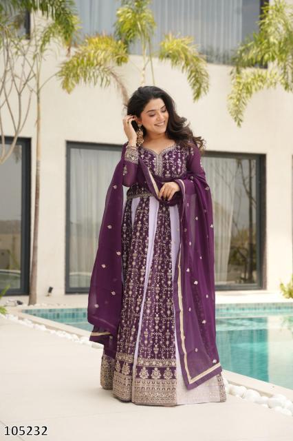 WEDDING EXCLUSIVE DESIGNER LONG GOWN DUPATTA