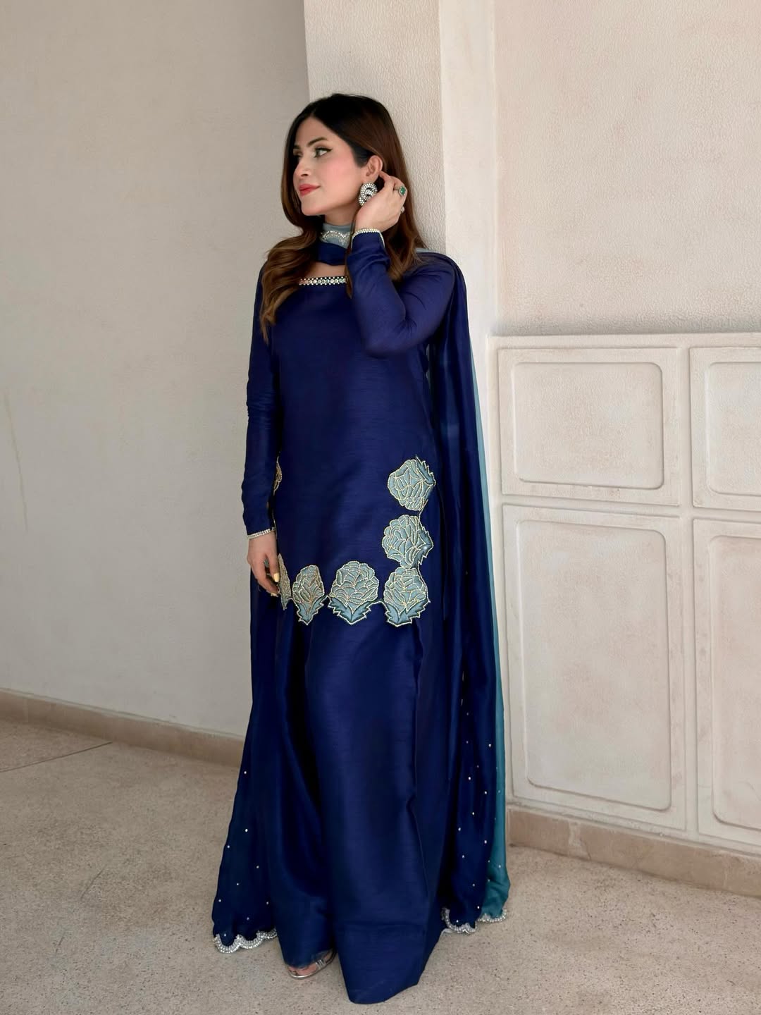 Launching New Designer Party Wear Look Top with Farshi Salwar Suit 👗