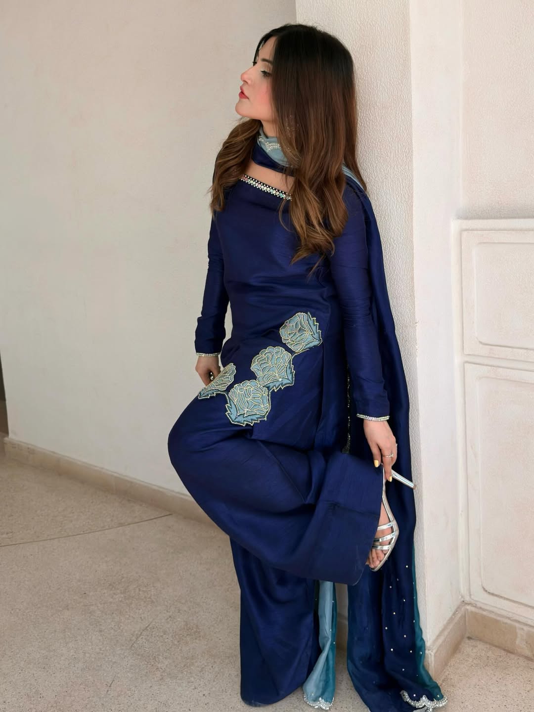 Launching New Designer Party Wear Look Top with Farshi Salwar Suit 👗