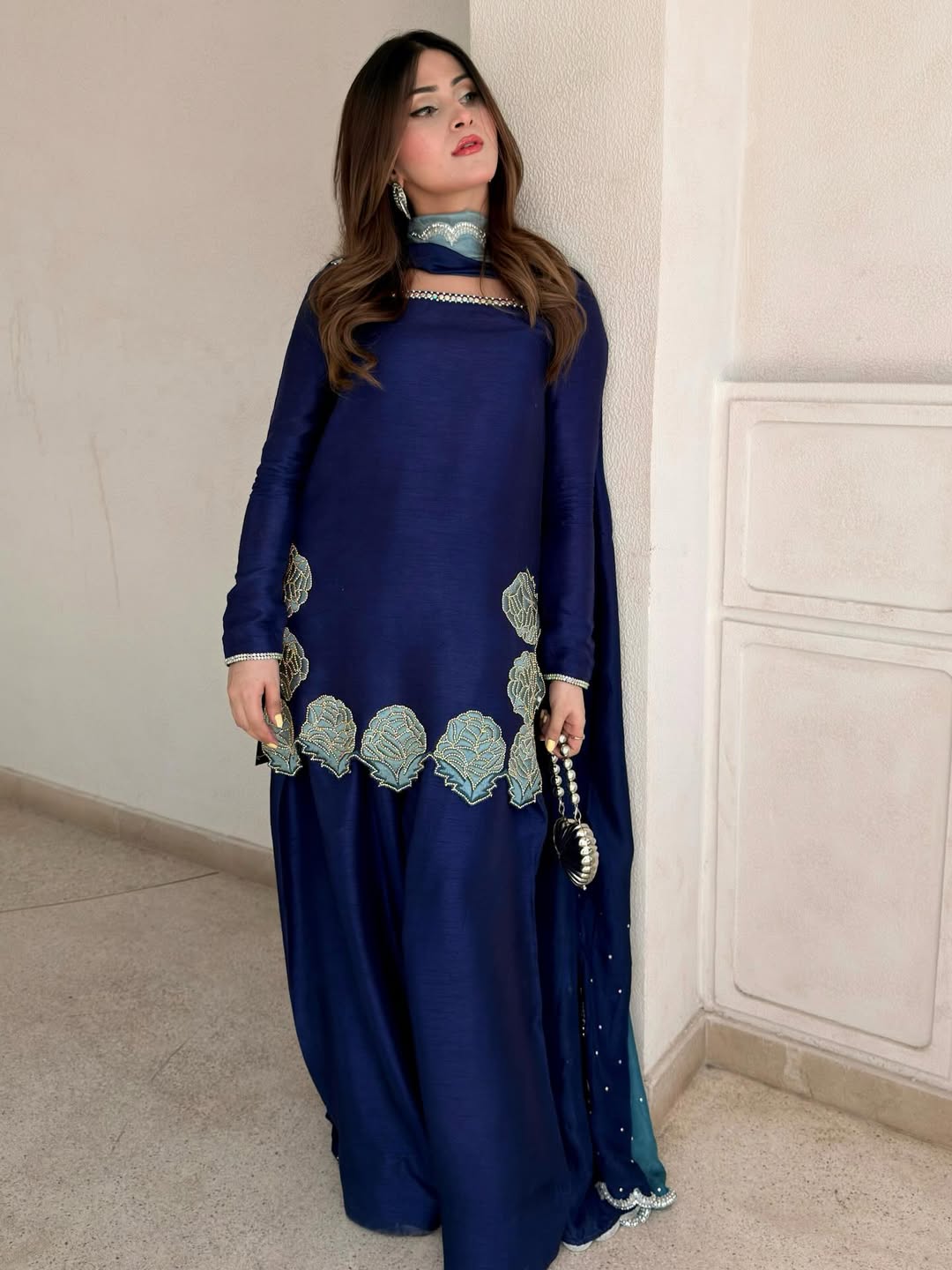 Launching New Designer Party Wear Look Top with Farshi Salwar Suit 👗