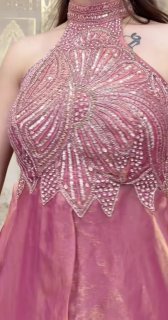 Halter Neck plazo Set for Wedding Party Wear Women