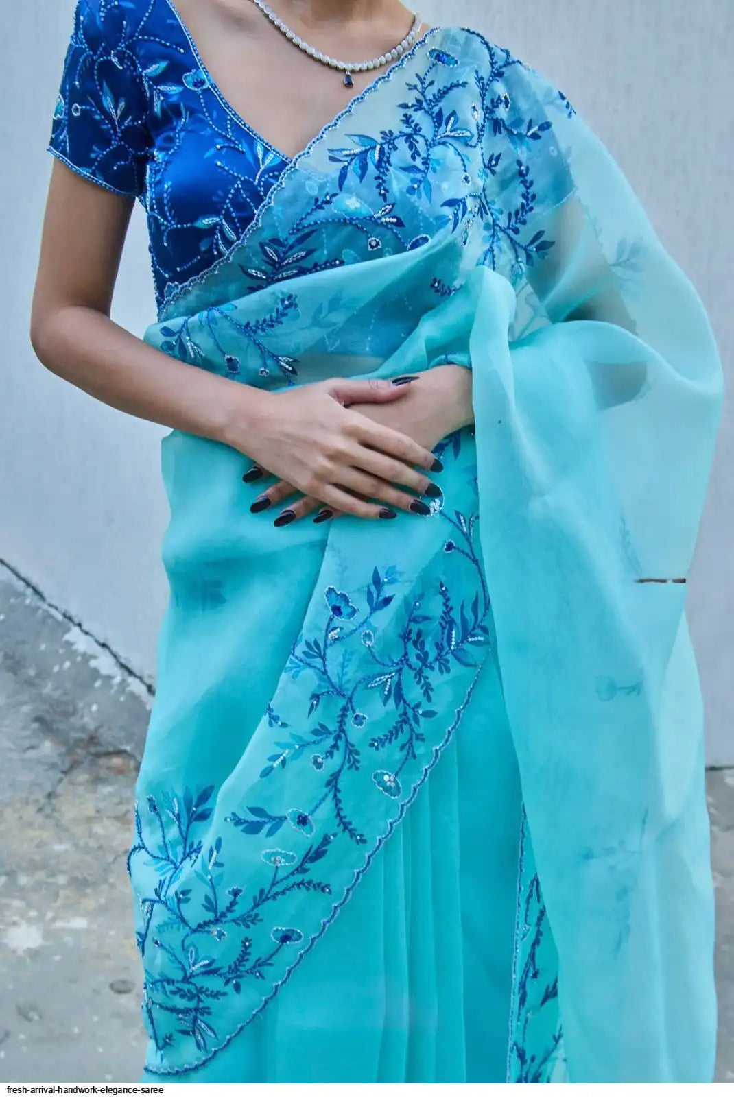 Royal Embroidered Silk Designer Saree for Women