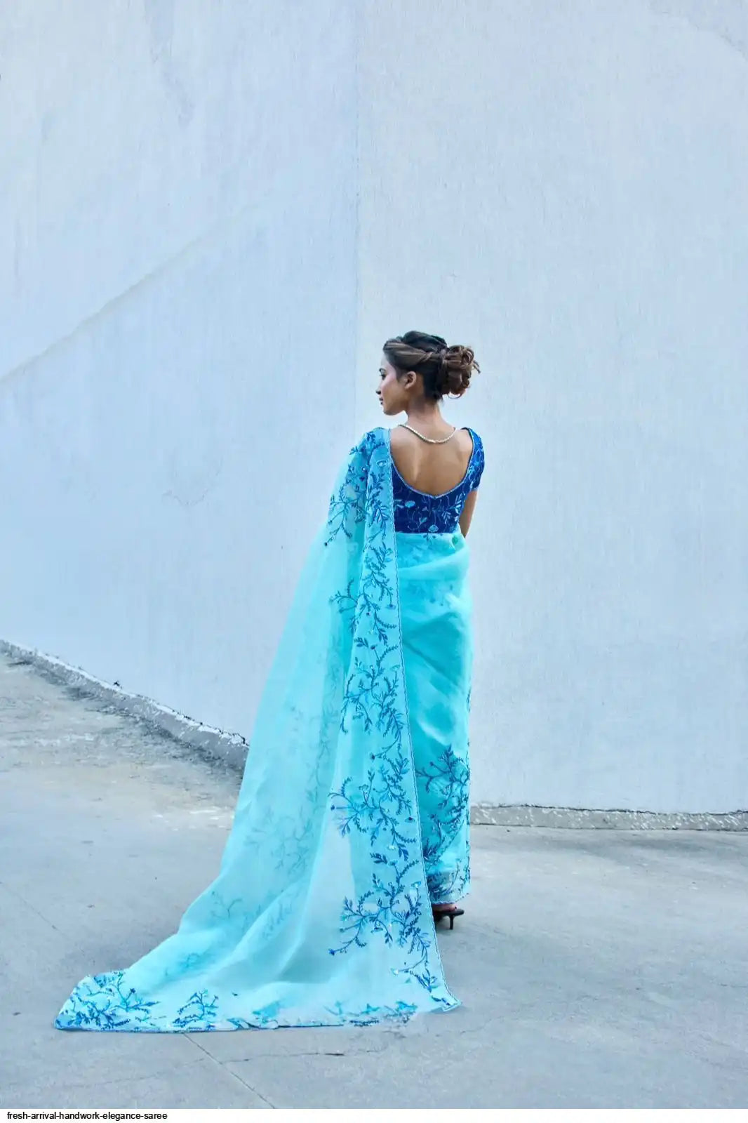Royal Embroidered Silk Designer Saree for Women