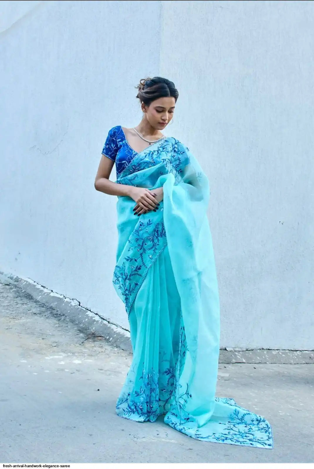 Royal Embroidered Silk Designer Saree for Women