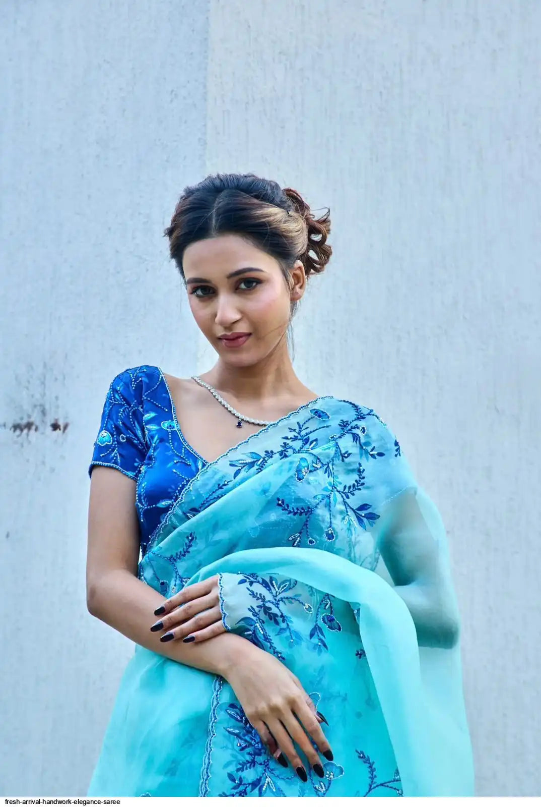 Royal Embroidered Silk Designer Saree for Women