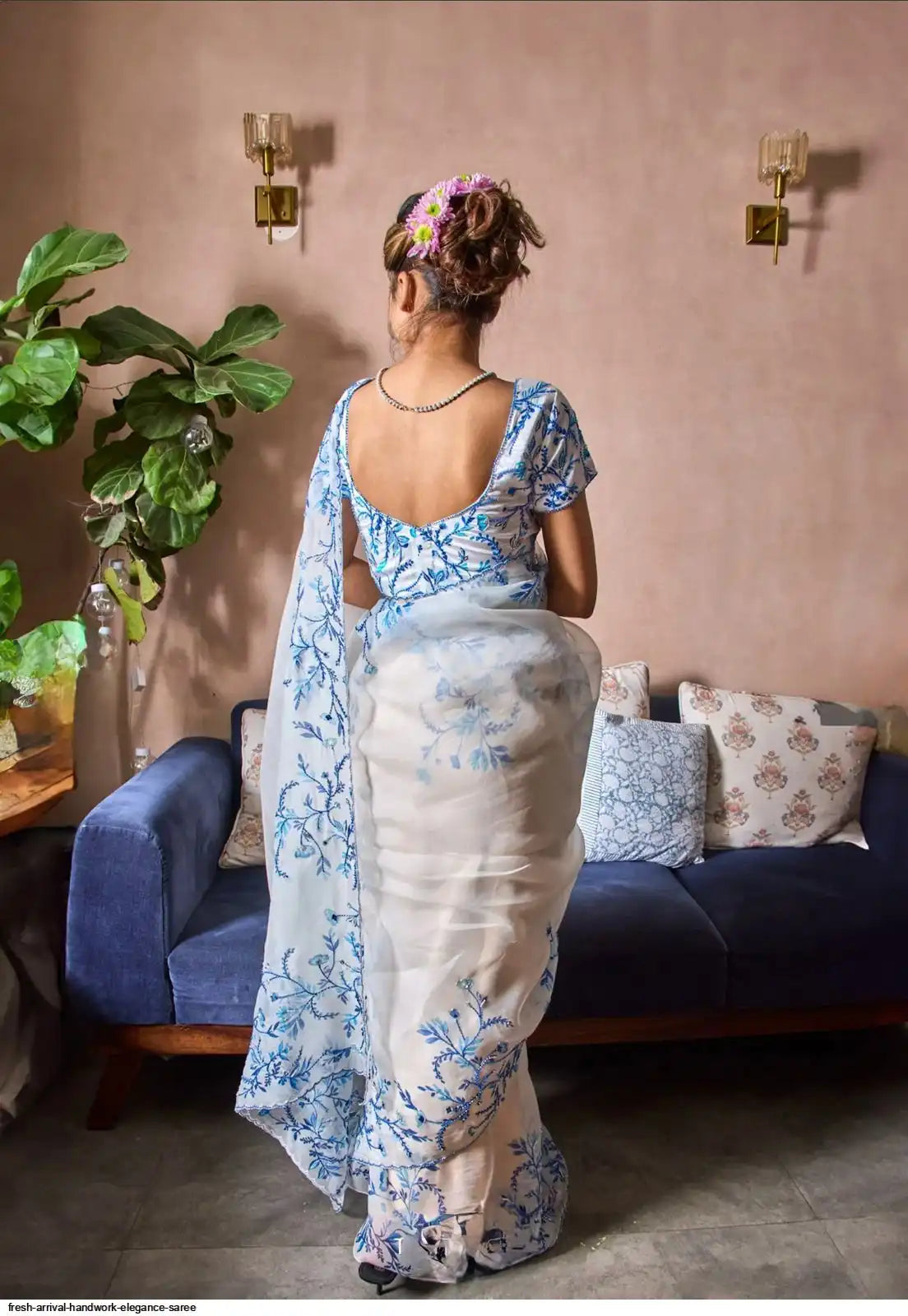 Royal Embroidered Silk Designer Saree for Women