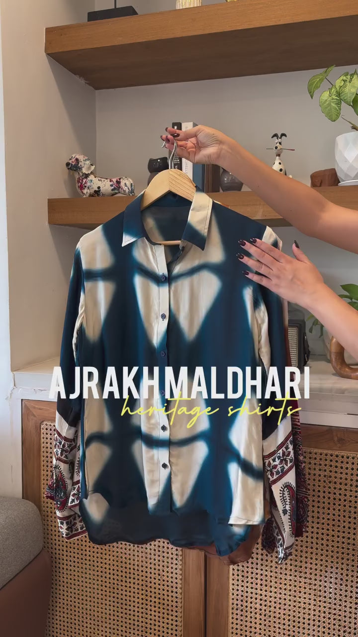 Ajrakh Printed Pure Cotton Casual Shirt